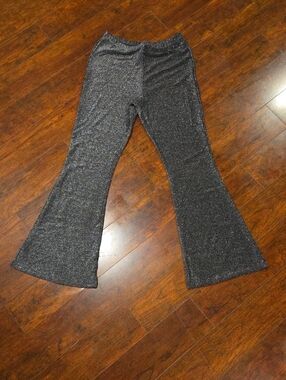 Ultra Flirt Black Sparkle Flared Pants